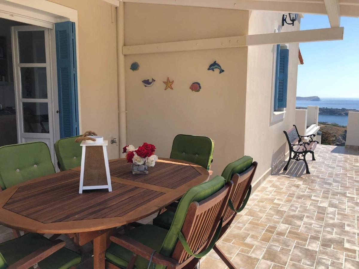 Bay View House Villa Megas Gialos - Nites Bagian luar foto